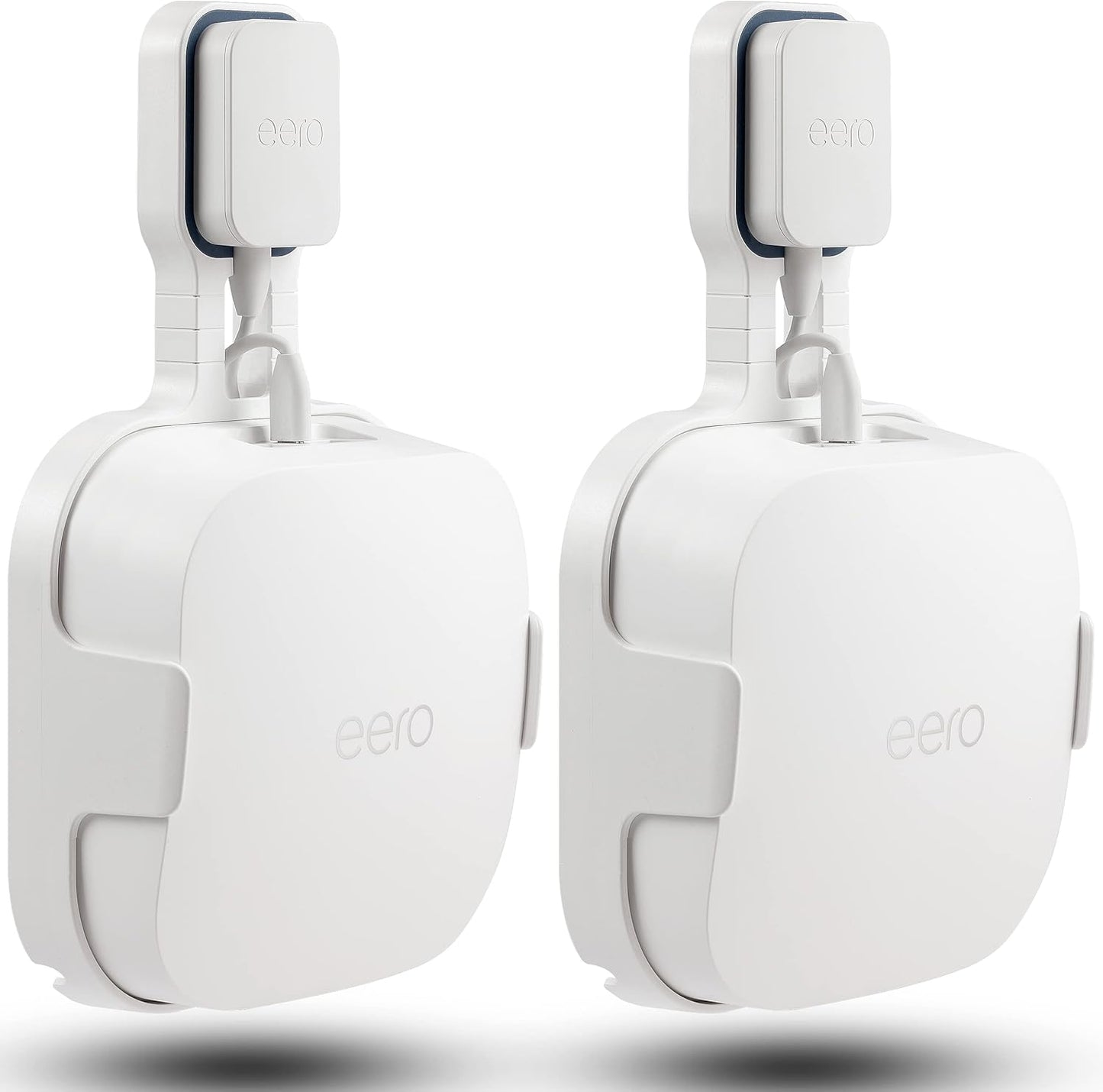 Wall Mount Holder for EERO Pro 6E Mesh WiFi System, Space Saving Outlet Wall Mount Bracket for EERO Pro 6E Router with Cord Management and Easily Moved(2 Pack)