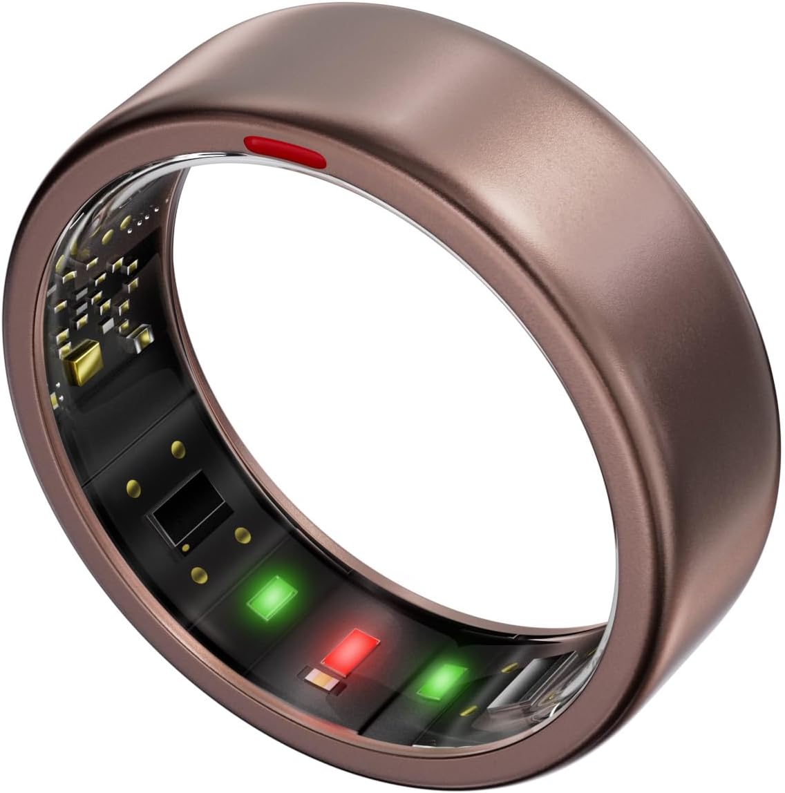 Ring OnePlus - Ultra-Thin Titanium Smart Ring - 7 Days Battery Life - Fitness/SPO₂/Stress/HR/Sleep Skin Temperature Tracker - No App Fee - iOS&Android Compatible (Rosegold, 12)