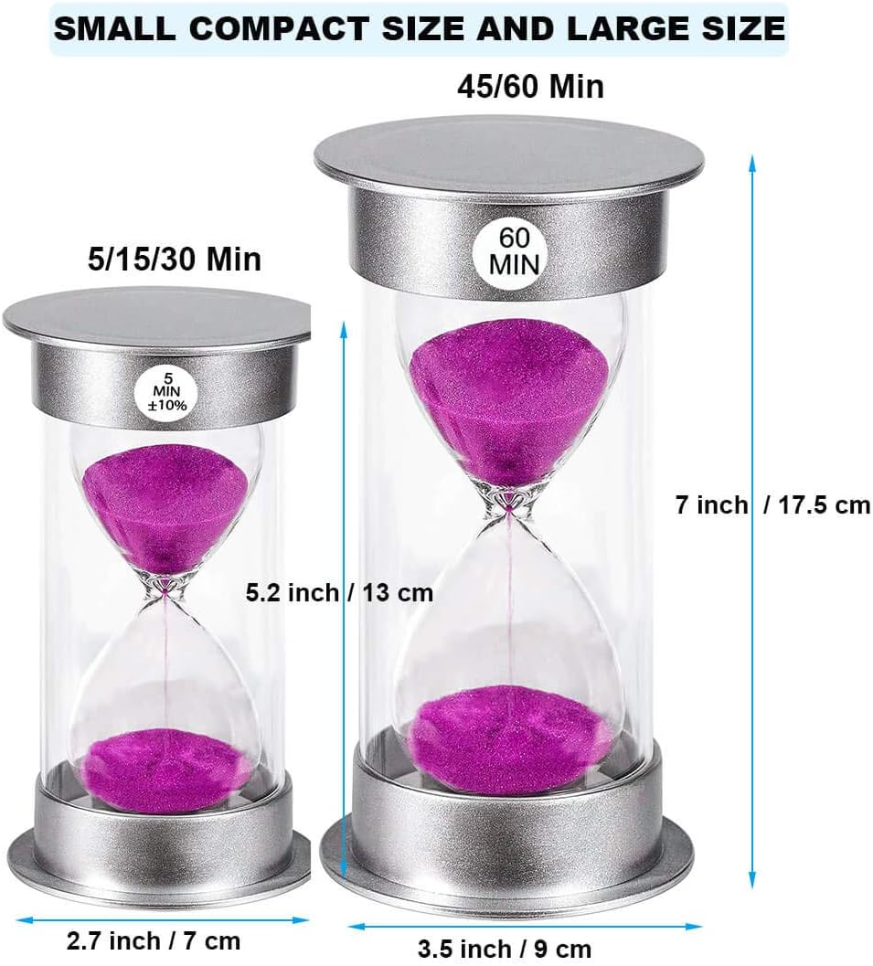 SuLiao 5 Minute Purple Plastic Sand Timer