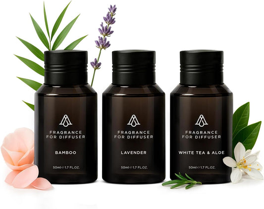 AromaPlan Home Spring Collection Scents,Hotel Premium Collection Set- 5 Star Hotel Collection- Natural, Non-Toxic Cold Air Diffuser Oil - Gift Ready, Diffuser Oils Scent (3 Pack/1.7 fl.oz (50 ml)