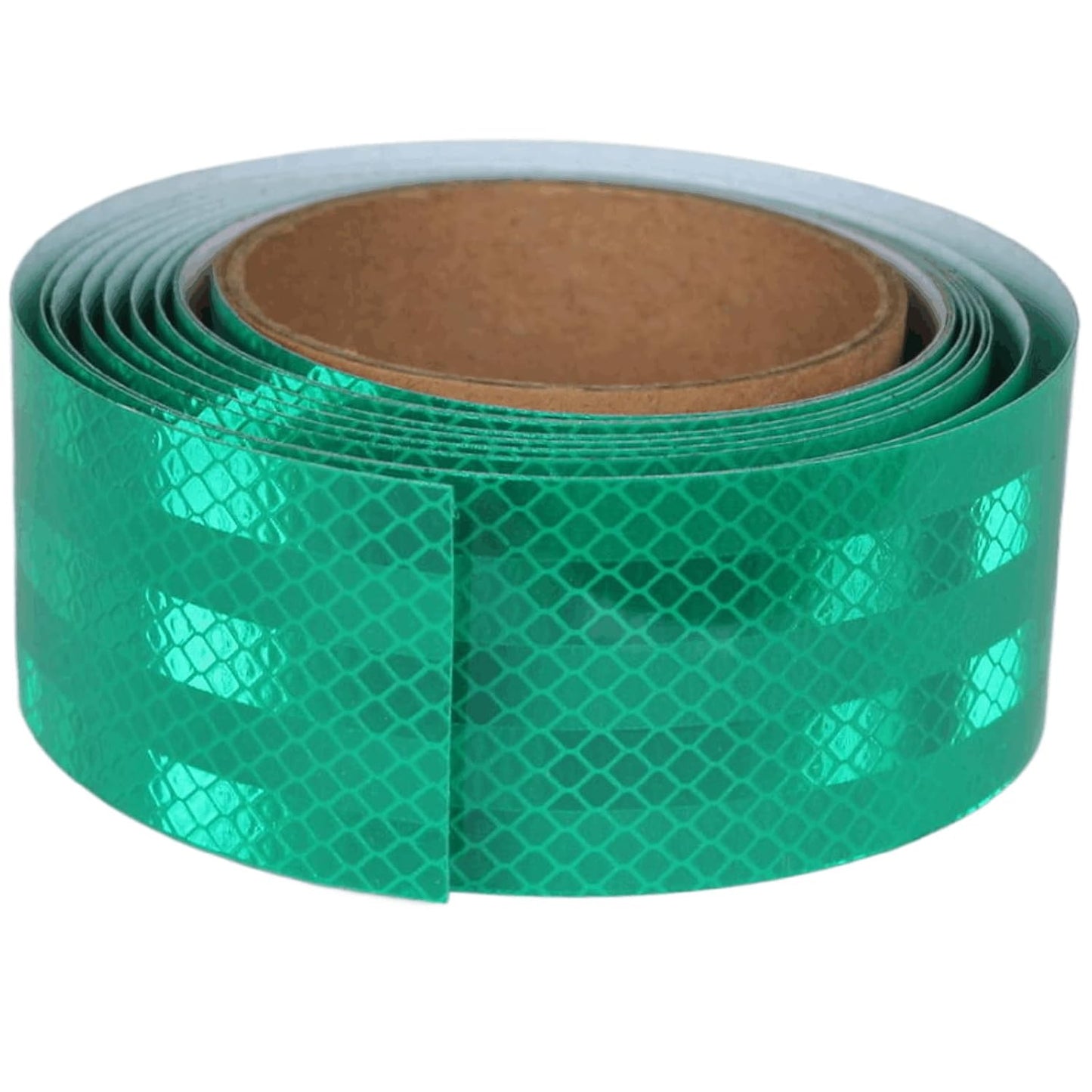 Non Fading Green Reflective Tape Outdoor Waterproof 2 inch, High Visibility Warning Industrial Marking Tape, Safety Stickers (11 feet)