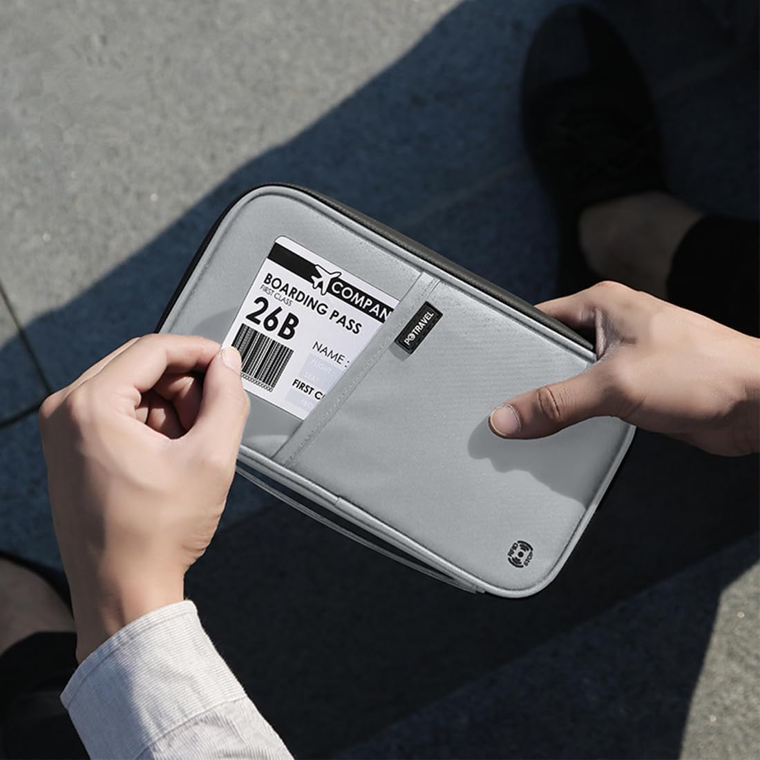 VanFn RFID Travel Passport Wallet, Family Passport Holder, Trip Document Organizer P.Travel Series