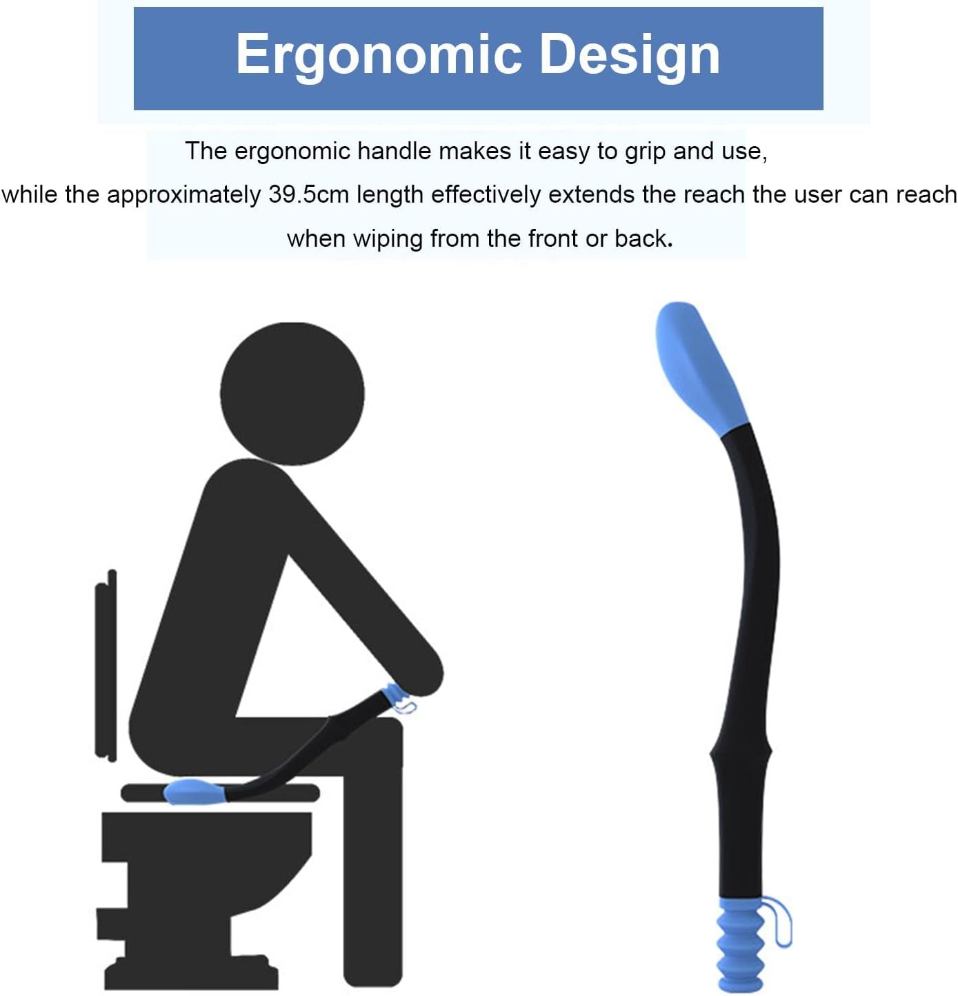 Bottom Buddy Wiping Aid - Comfort Wipe Toilet Assist Devices Disabled Fat People Seniors Women | Comfort Wipe Toilet Assist Device Helper Bottom Buddy Germplasm