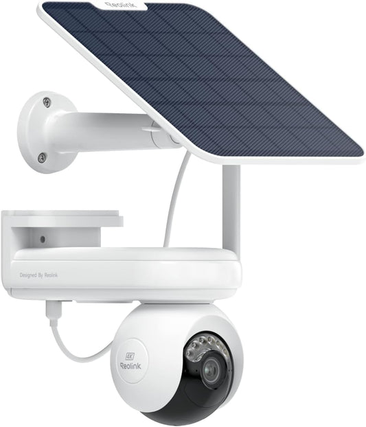 REOLINK Altas PT Ultra - 4K Solar Security Cameras Wireless Outdoor, 500 Days Battery Life, ColorX Night Vision, 360° Pan Tilt Auto Tracking, Dual-Band Wi-Fi 6 Cameras for Home Security