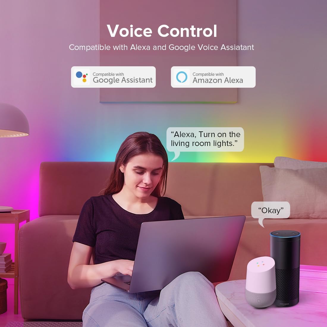 BTF-LIGHTING 2.4G WiFi DR04W SPI RGBW Controller Tuya APP/Smart Life/Google Home/Alexa Control Support SK6812RGBW SMD/FCOB WS2814 IC etc Addressable RGB+W LED Strip STA Mode