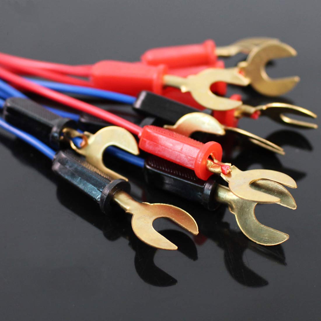 6pcs Circuit Switch Wire connectors:Science Wire Used for Battery Holder/Knife Switch/Bulb Holder Electricity Connection,Great for Demos Teaching Basic Principles of Electricity