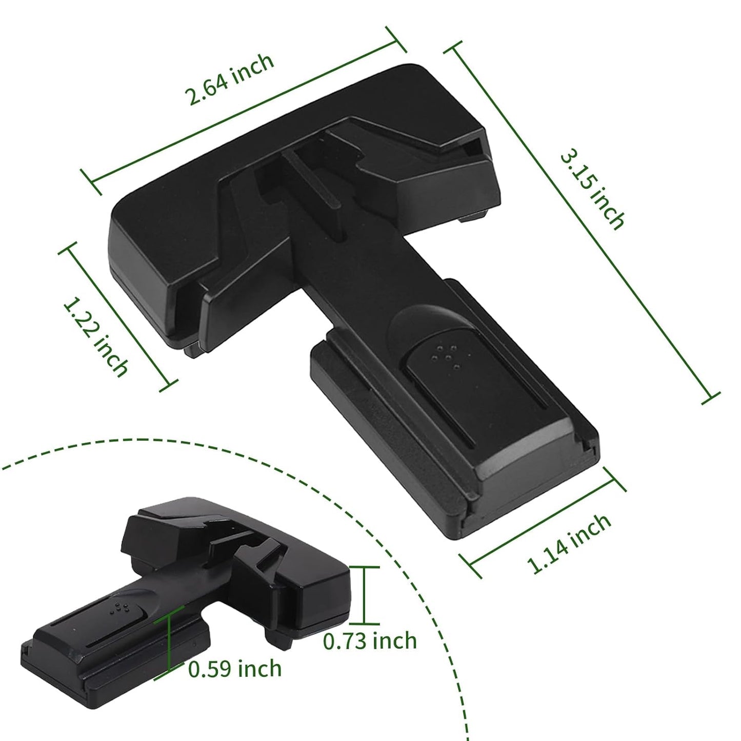 Child Proof Refrigerator Door Lock, Baby Safety Fridge Door Latch Locks, One Handed Operation, No Tools Need or Drill (Black2)