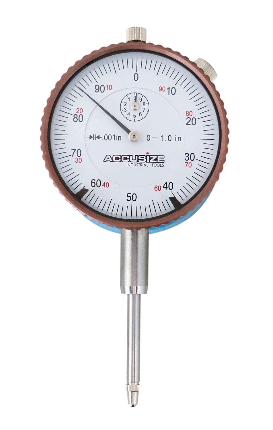 Accusize Industrial Tools Magnetic Back with 0-1'' by 0.001'' Dial Indicator, Eg08-1600