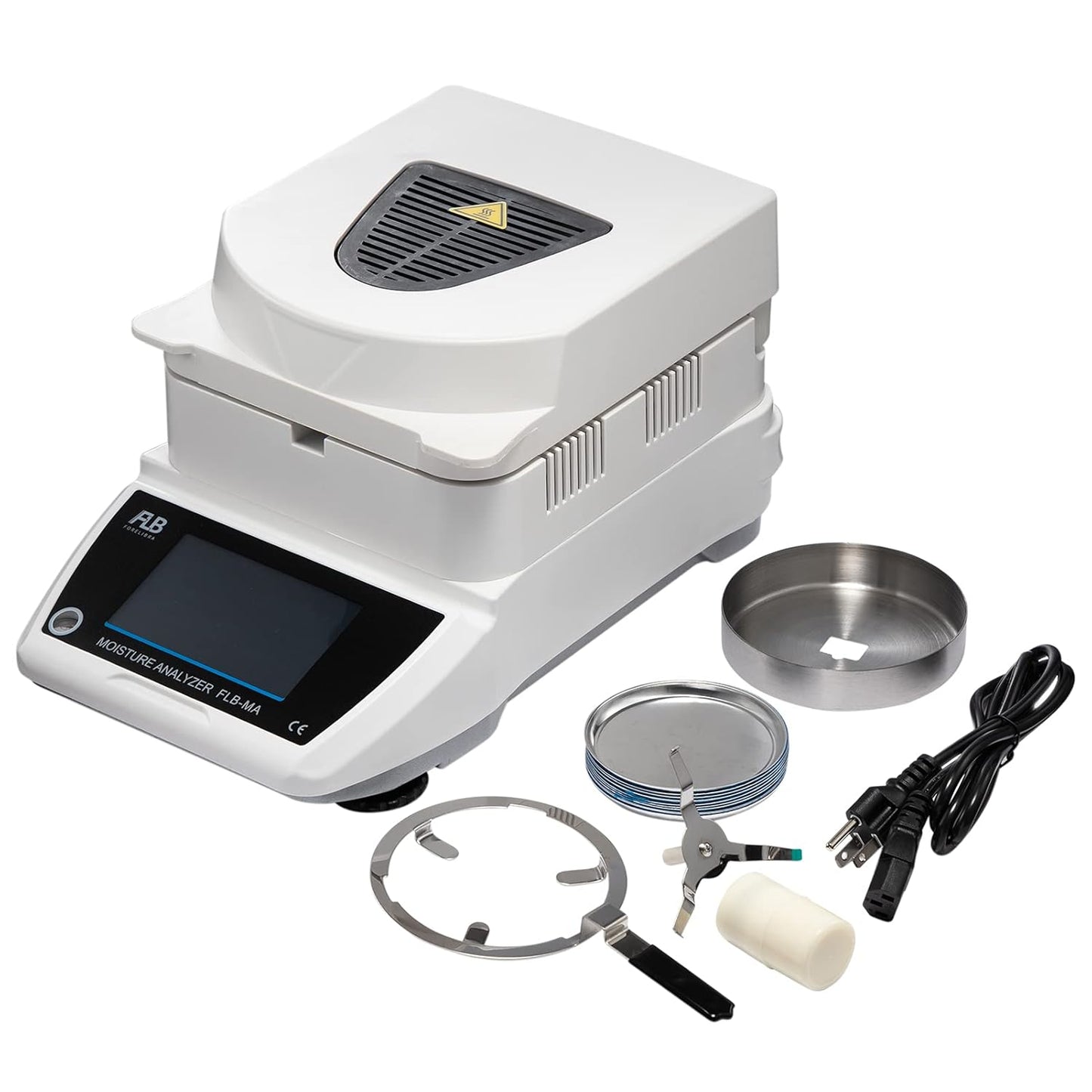 Moisture Analyzer Balances Meter 0.001g Readability, Touch Screen Lab Scale Balance, 120gx0.001grams, 110V