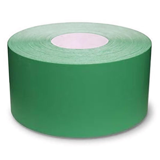 Mighty Line UltraLine Solid Floor Marking Tape for Safety, Caution, Warning, Heavy-Duty, Peel and Stick Adhesive, Beveled Edge Design, Industrial Quality, 4 Inch, 100' Roll, Green