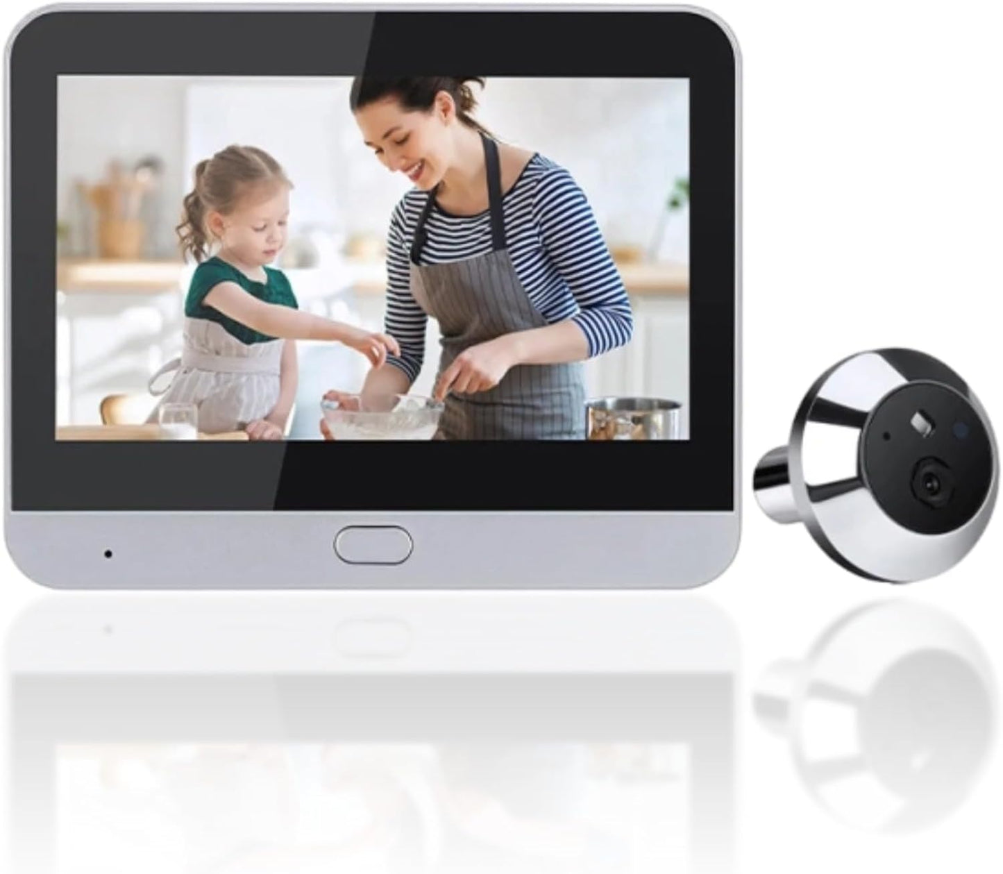 Digital Door Peephole, Digital LCD Security Camera 1080P with 4.3 inch Monitor, 120 Degree Peephole Viewer, IR NightVision, Motion Detection, Two Way Intercom