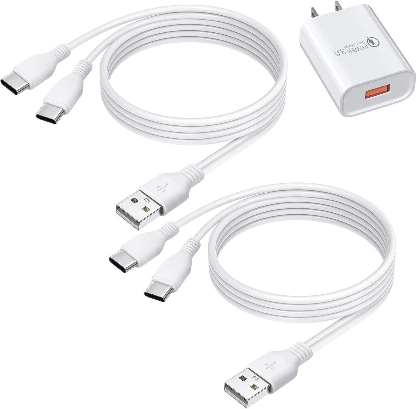 Under Cabinet Lighting USB C Charging Cable, Charger for MCGOR Motion Sensor Light Indoor, with Power Adapter