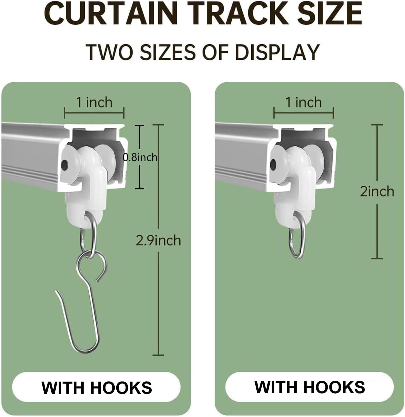 Curtain Tracks Ceiling Wall Mounted Heavy-Duty Curtains Rails Room Divider Curtain Track for Living Room Bedroom Room Shower Divider White 3 ft To 6 ft