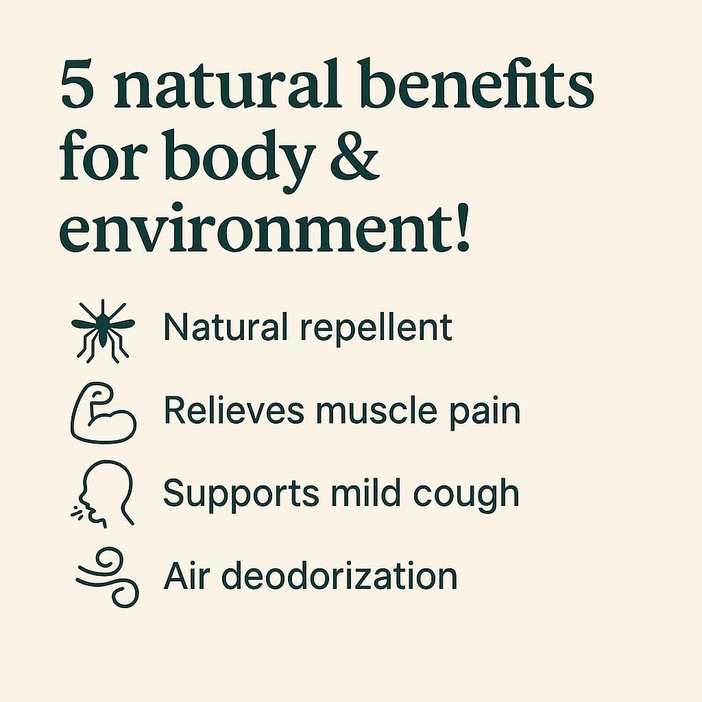 Lemon Eucalyptus Essential Oil (Corymbia Citriodora) – 100% Pure & Undiluted Citrus Aroma for Diffusers, Massage (Dilute) & DIY | Essential Oils for Humidifiers (Pack of 4 × 0.34 fl oz)