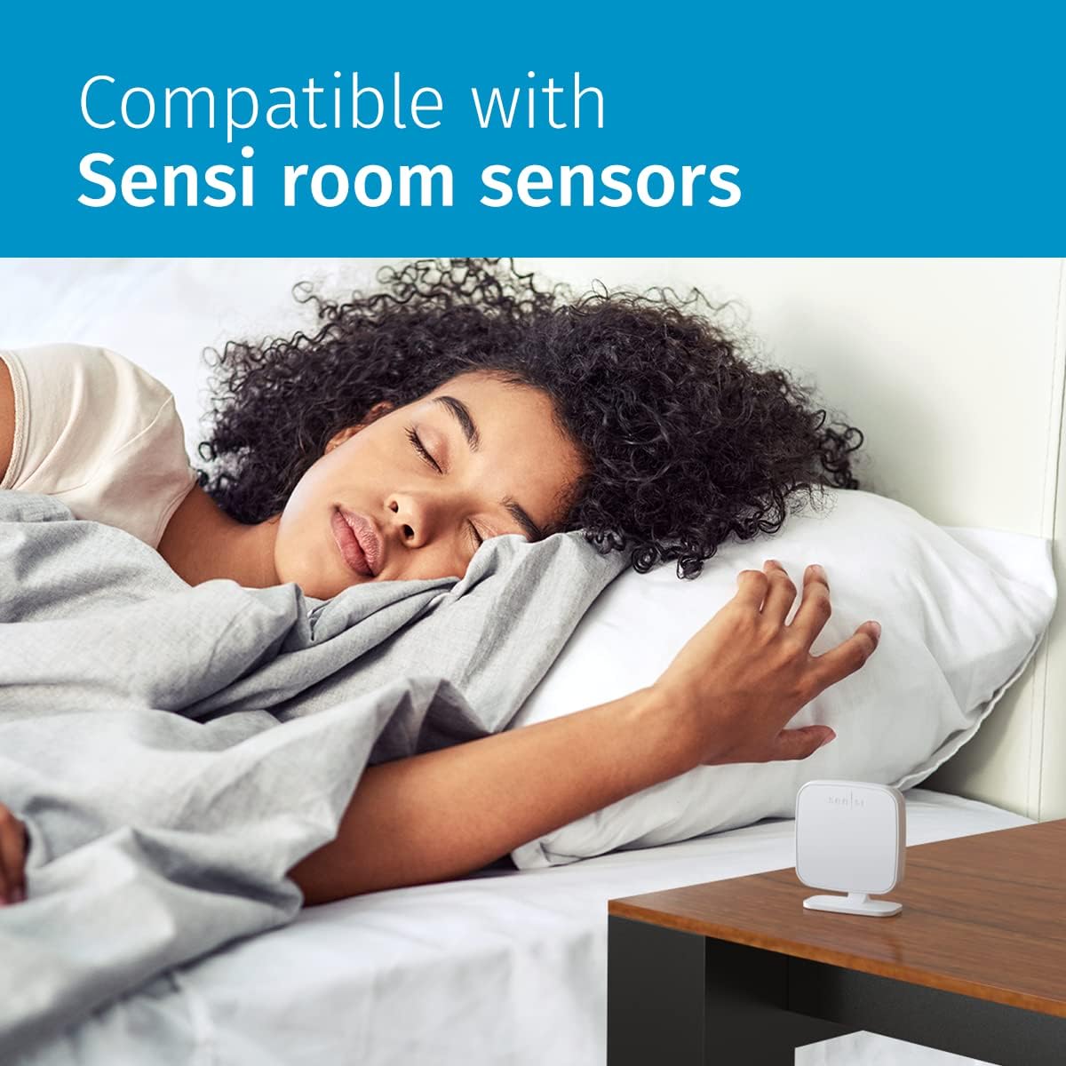 Sensi Touch 2 Smart Thermostat with Touchscreen Color Display, 100 Years of Expertise, Programmable, Wi-Fi, Data Privacy, Easy DIY, Works with Alexa, Energy Star Certified, ST76W, C-Wire Required