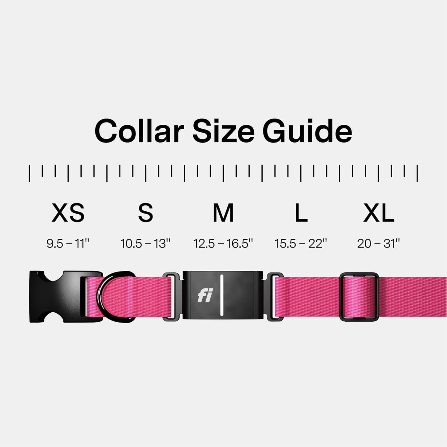 New Fi Series 3+ Smart Dog Tracker Collar [12 Month Membership Included] GPS Tracker for Dogs with Health & Behavior Monitoring, Escape Alerts, Waterproof, LED, Apple Watch Compatible (Pink, Small)