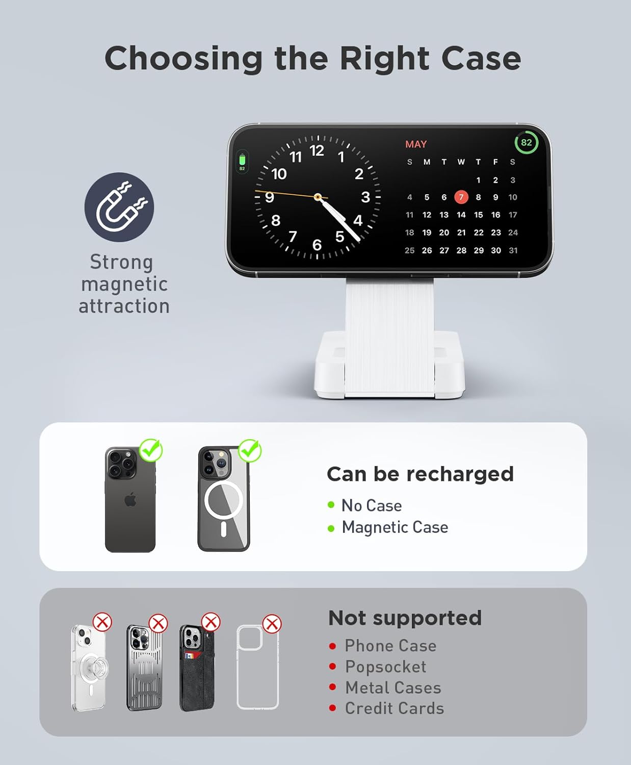 3 in 1 Magnetic Wireless for iPhone Charging Station: Foldable Portable Charger for iPhone 17-12 Pro Max & Apple Watch & AirPods, for Apple Multiple Devices Charger for Home,Office&Travel