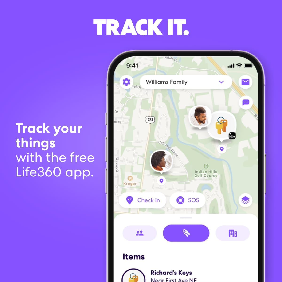 Tile by Life360 Starter Pack - Bluetooth Trackers and Item Finders for Keys, Wallets & More. Both iOS and Android Compatible. Phone Finder. 2-Pack (Black Mate/Slim)