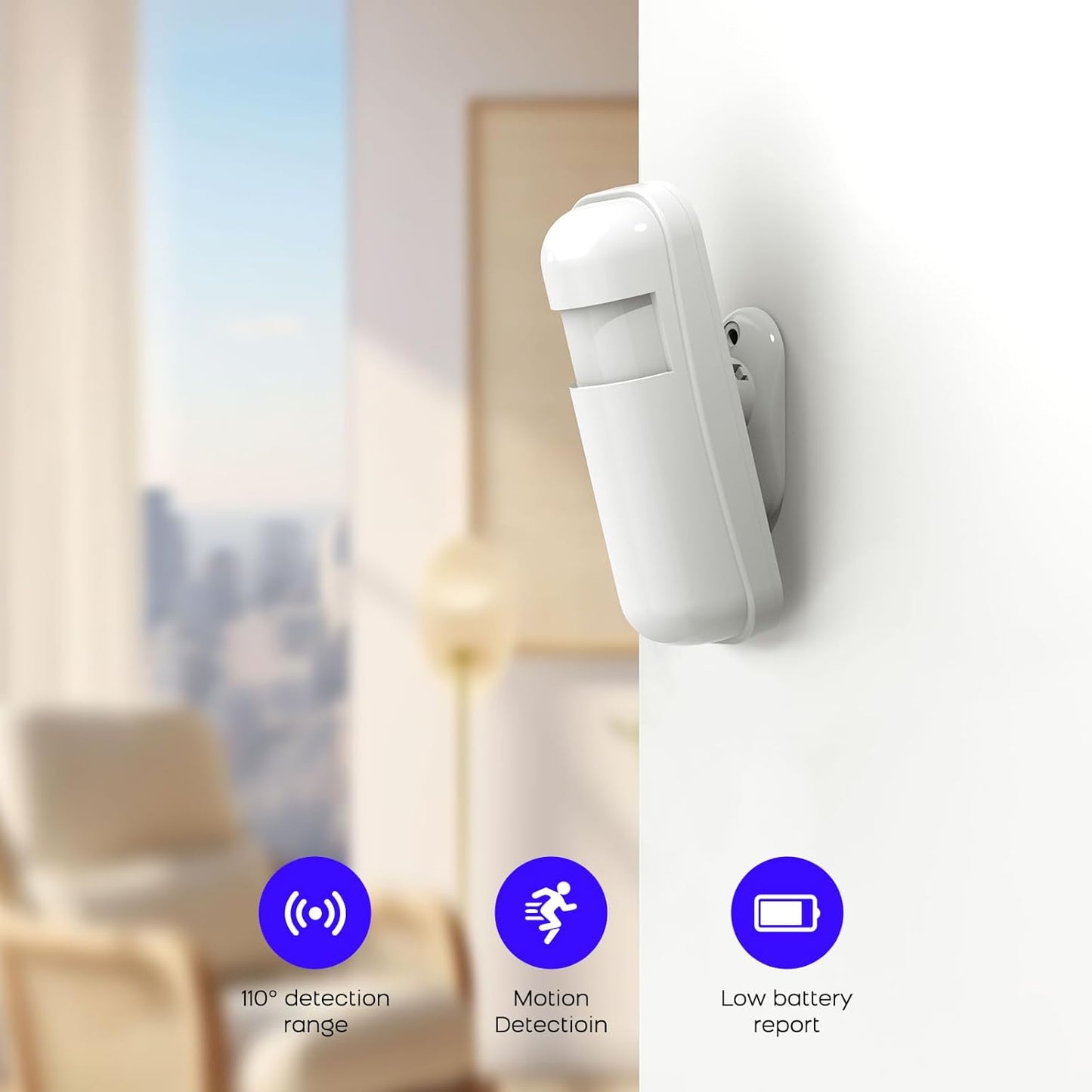 4G Smart Home Security Alarm Kit, Wireless WiFi Home Alarm System with Siren, PIR Motion Sensor, Remote Controls, Window/Door Sensor