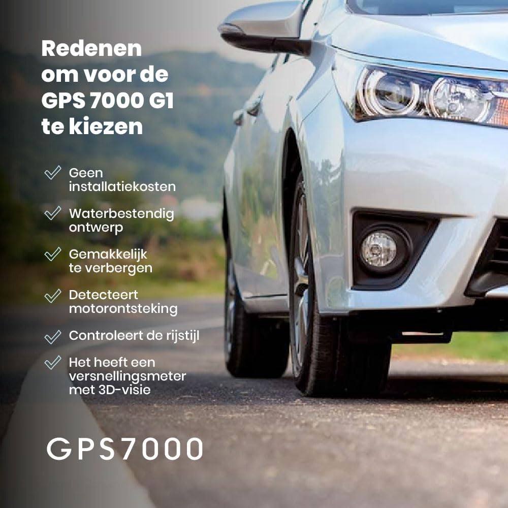 GPS7000 Hidden Vehicle GPS Tracker for Vehicles | 2 Years Service Included | 4G Car GPS Tracker Device | Easy Self-Installation | Real-Time Vehicle Tracking | Optional Renewal, No Mandatory Fees