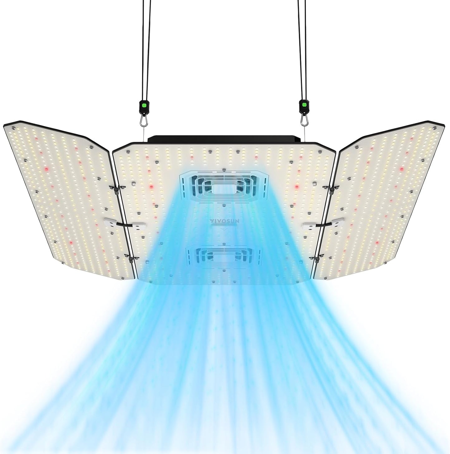 VIVOSUN AeroLight Wing AW400SE, LED Grow Light 400W with Integrated Circulation Fan, App Compatible, Used with Growhub Controller E42A/E25 to Achieve More Functions for 4x4/5x5 Grow Tent