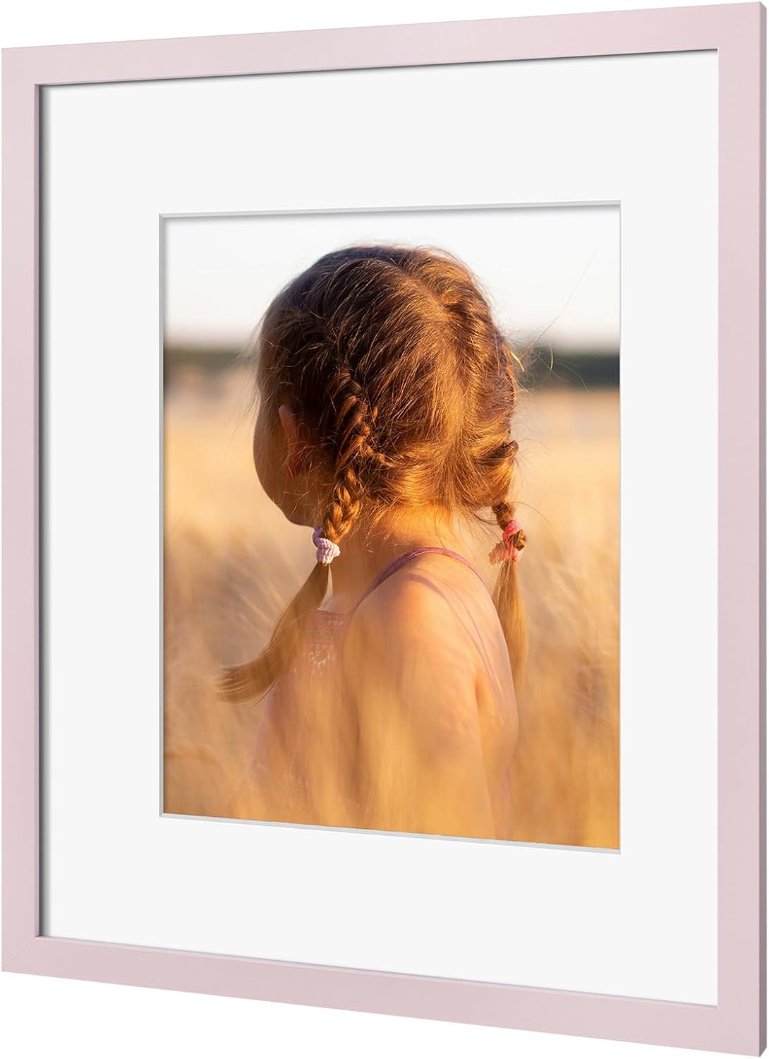 Golden State Art, 16x20 Picture Frame with Mat for 11x14 - High Definition Glass Wall Mounting Horizontal Vertical Display (Pink, 1 Pack)