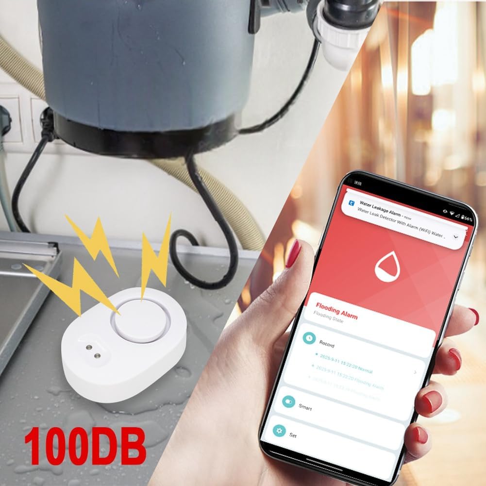 Water Leakage Detector Smart Home Alarm Tuya Water Level Sensor Water Leak Security Alarm System Home Alarm System
