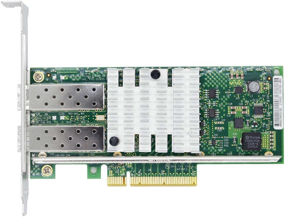 with Intel 82599 Chipset X520-DA2 10G PCI-E X8 Ethernet Server Adapter NIC with 2 SFP+ LR Module
