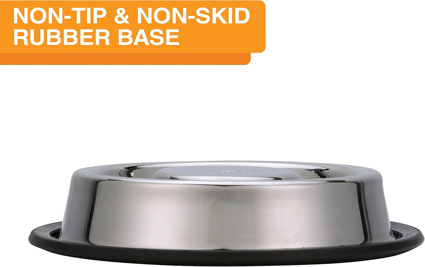 Neater Pet Brands Stainless Steel Slow Feed Bowl - Non-Tip & Non-Skid - Stops Dog Food Gulping, Bloat, Indigestion, and Rapid Eating (.75 Cup)
