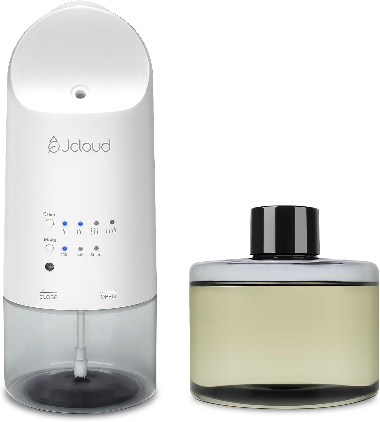 JCLOUD 2025 Plug in Diffuser | Cover Up to 500 Sq. Ft. for Home, Office, Spa – Portable Smart Wall Diffuser 160ML, White with Royal Serenity Essential Oil Inspired by Luxury Hotel - 140mL