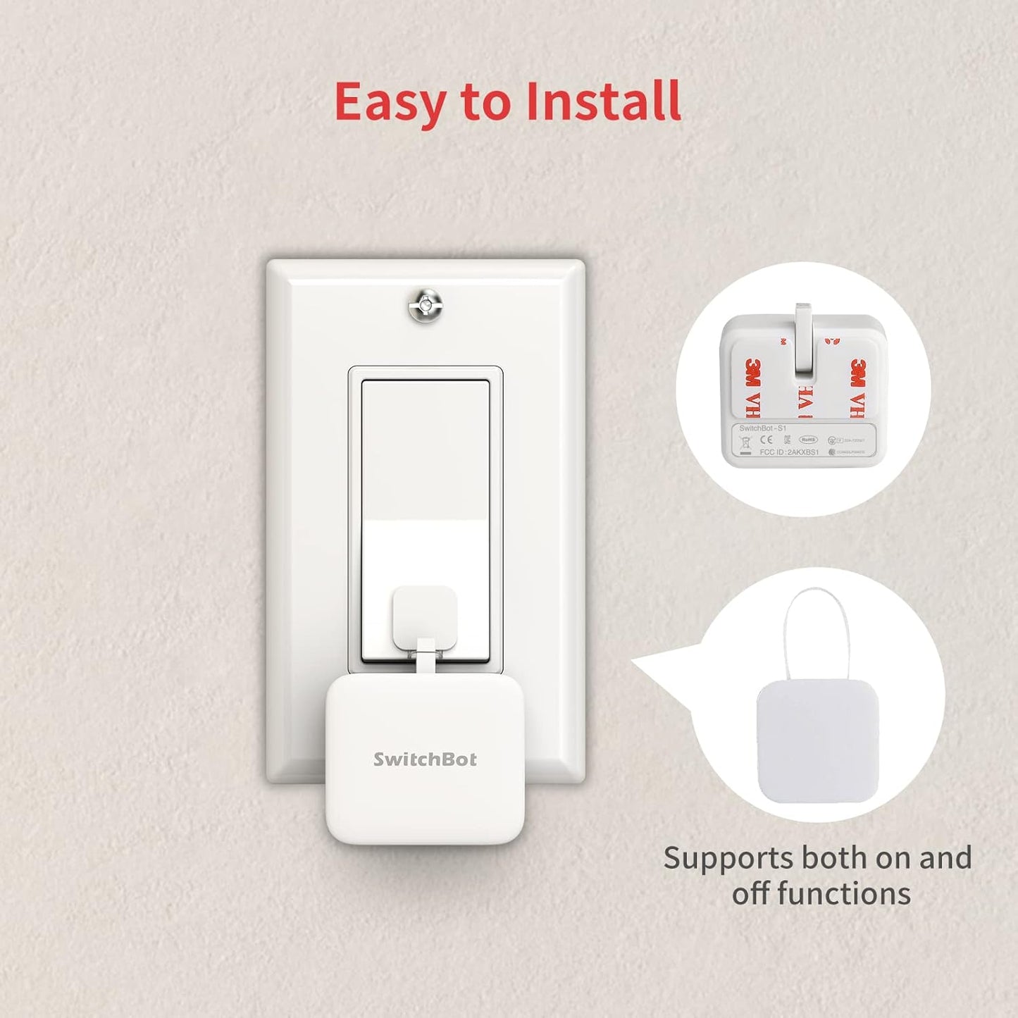 SwitchBot Smart Switch Pusher with Remote & SwitchBot Hub Mini Smart Remote