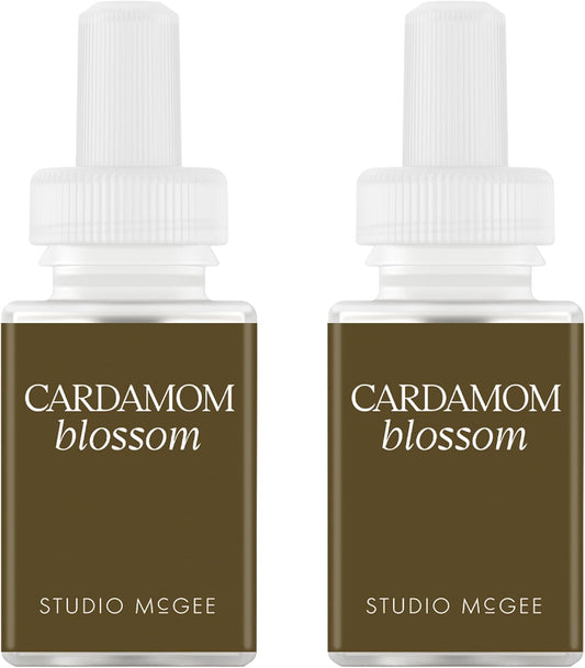 Pura x Studio McGee Home Scent Refill - Smart Air Diffuser - Up to 120-Hours of Luxury Fragrance per Refill - Home Essential - Clean & Safe Diffuser Fragrance - 2 Pack, Cardamom Blossom