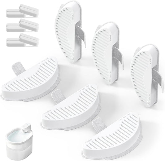 uahpet Official Water Fountain Filters Upgraded 6 Filters & 12 Sponges for 67oz/2L Automatic Pet Fountain
