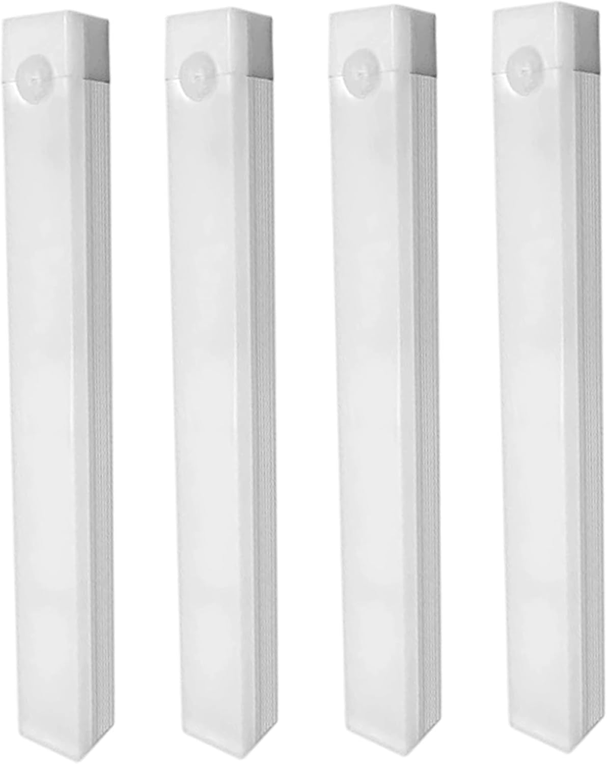 Under Cabinet Lighting 4Pcs LED Dimmable Magnetic Motion Sensor Light Indoor 8 Inch Rechargeable Portable Cordless Lamp for Kitchen Stairs Bedroom RV Dorm