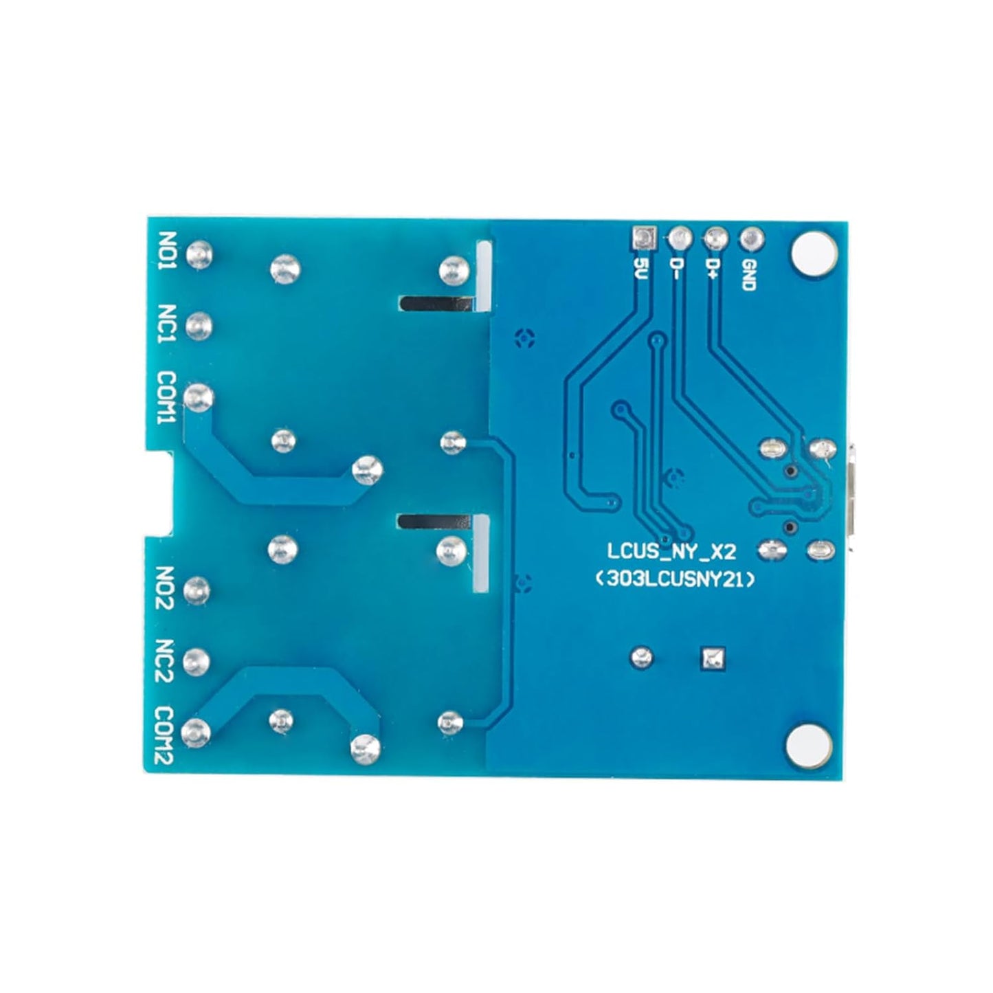 LCUS-2 USB Relay Module 2 Channel with Overcurrent Protection for Home Automation, Serial Control, Intelligent USB Switch
