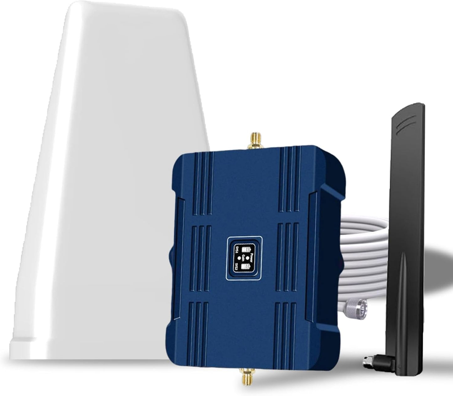 Cell Phone Booster for Home, Up to 2500 Sq.Ft, Cell Phone Signal Booster for Band 5/12/13/17,Boost 5G 4G LTE 3G Data for All U.S. Carriers, FCC Approved (Blue)