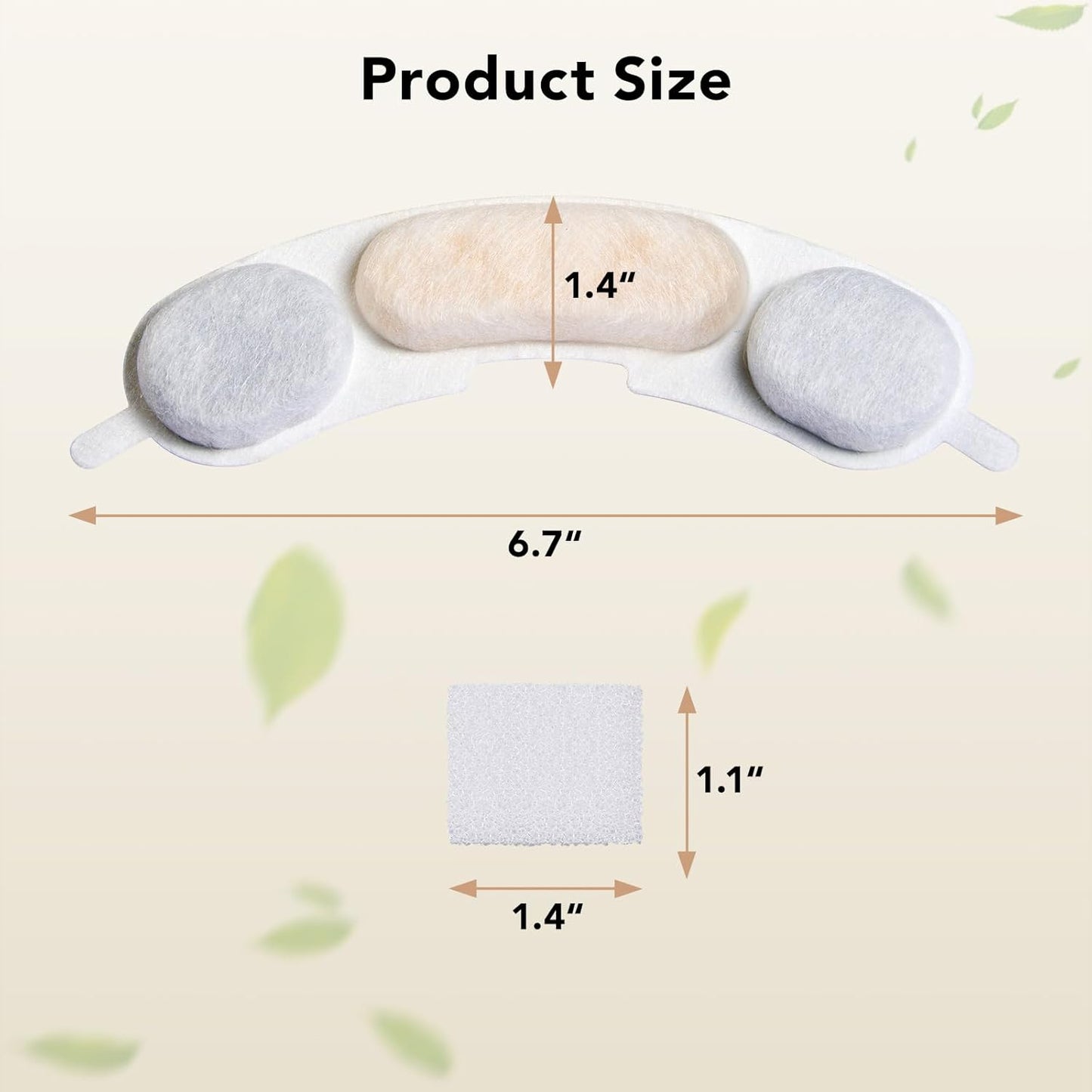 Official 3 Packs Dog Water Filter Replacement and 3 Sponges for 7L/236oz/1.8Gal Stainless Steel Dog Water Fountain