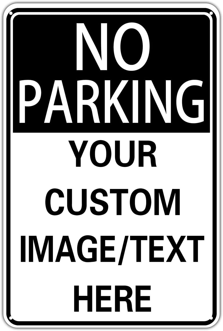 No Parking Signs Custom Parking Sign for Parking Lots Business and Schools Outdoor Use Aluminum Metal Decor 12x17 Inches