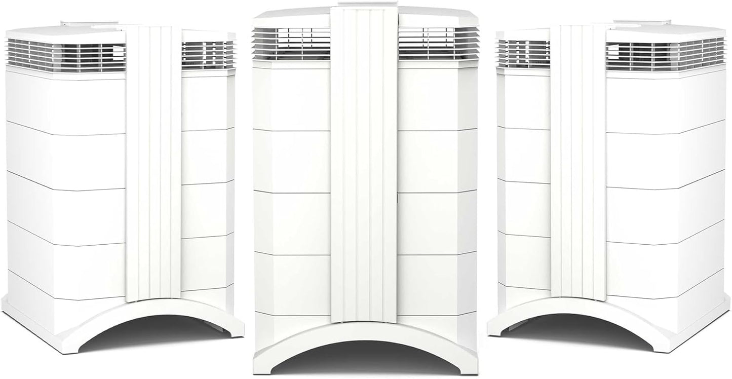 IQAir HealthPro Compact XE Air Purifier - 3-Pack - Compact HyperHEPA Filtration for Spaces up to 3720 sq ft - Allergens, Smoke, Dust, Mold, Pet Dander, Swiss Made, WiFi Enabled