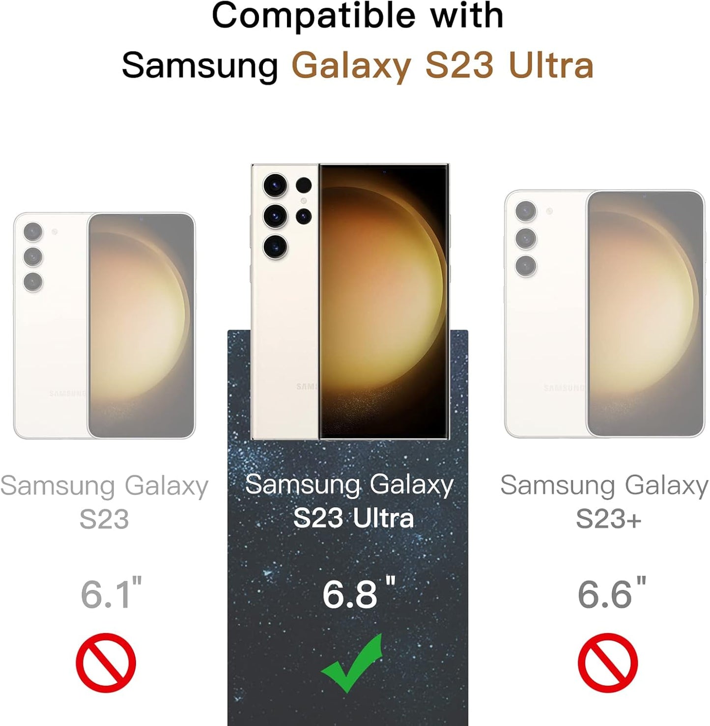 JETech Privacy Screen Protector for Samsung Galaxy S23 Ultra 5G 6.8-Inch with Camera Lens Protector, Anti-Spy Flexible TPU Film, Fingerprint Unlock Compatible, 2-Pack Each