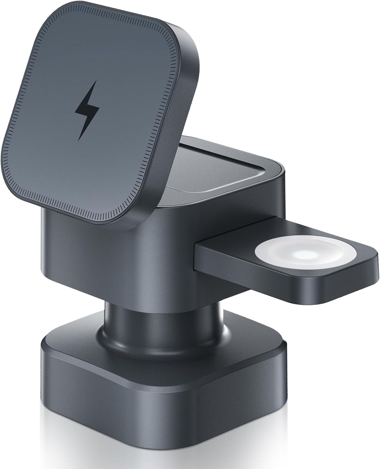 3 in 1 Wireless Charging Station, Wireless Charger with Night-Lamp & Retractable Design, Phone Wireless Charger Fast Charger for Phone 17/16/15/14/13/12/11/X Pro/Max/Plus/Watch/pods