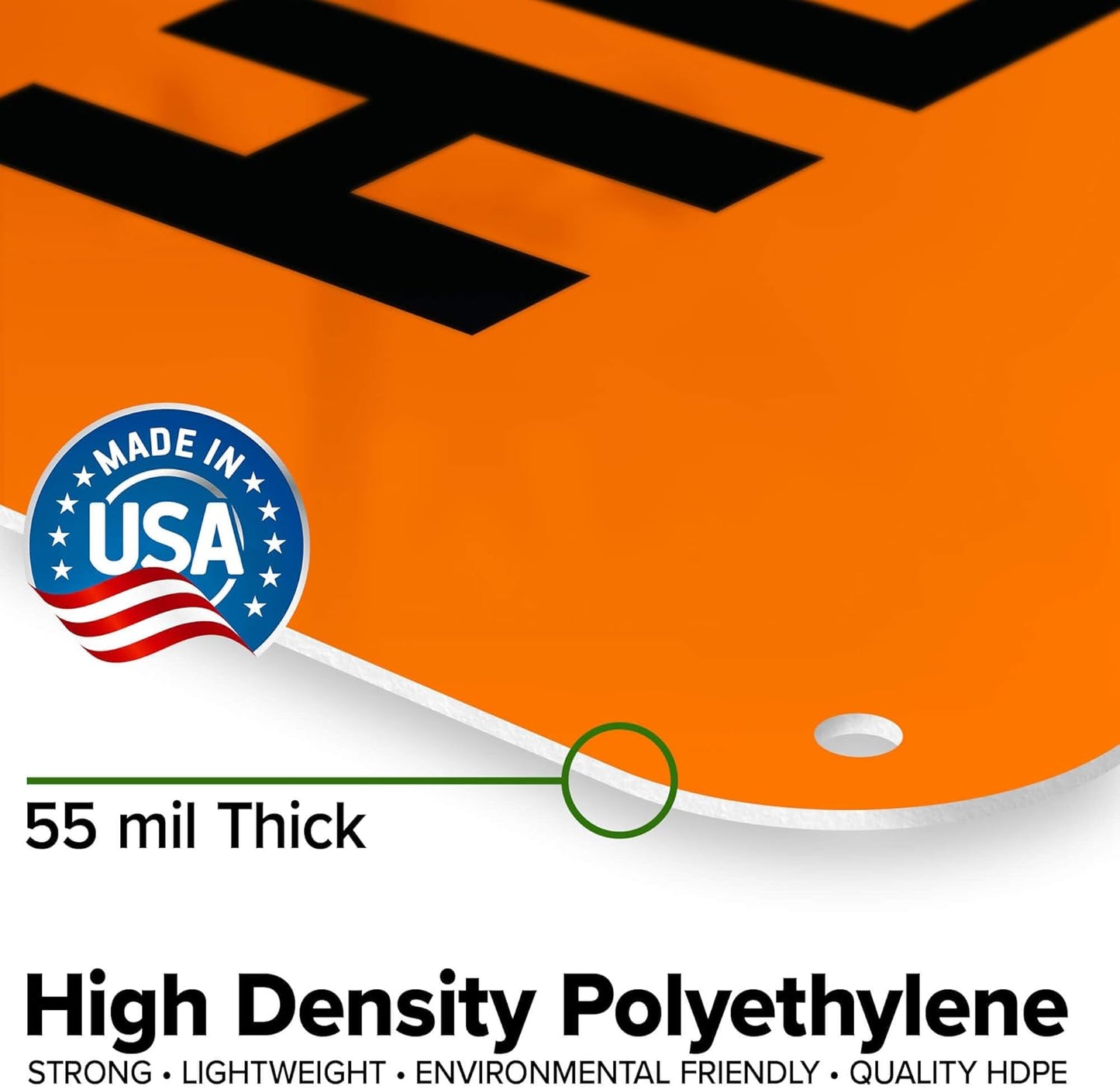 Custom warning Sign, OSHA Sign, 18x24 Inches, 55 mil thick HDPE (high density polyethylene), Made in USA by My Sign Center