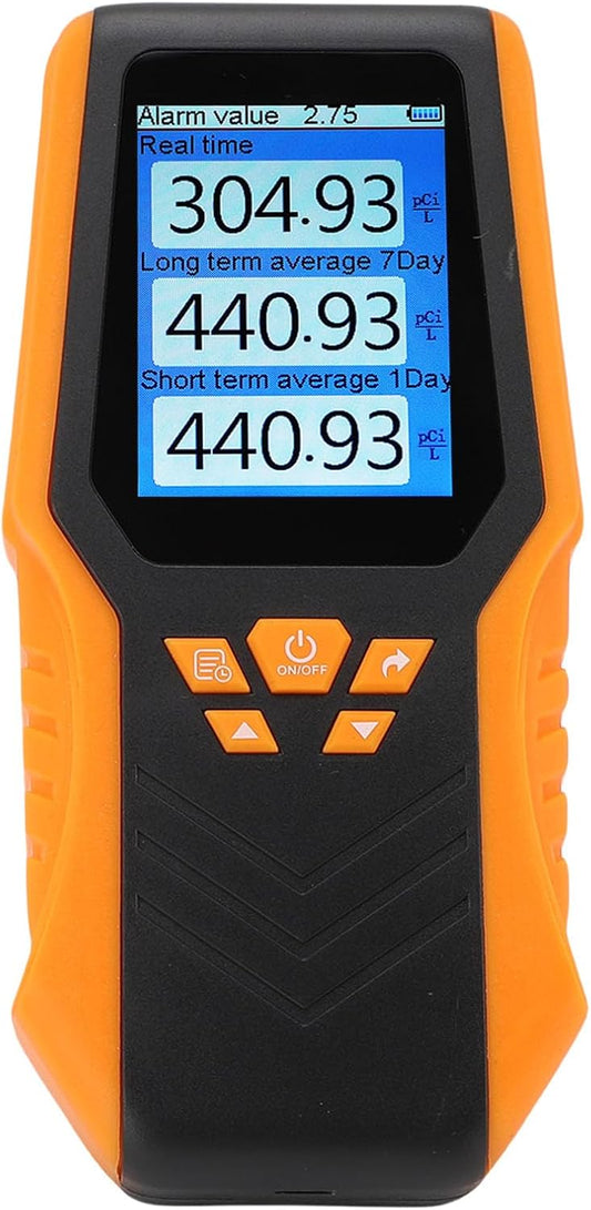 Aramox Radon Detector Digital Readings Portable Monitor for Home Office School, LCD Display, Rechargeable Battery, Easy Monitoring and Versatile Usage