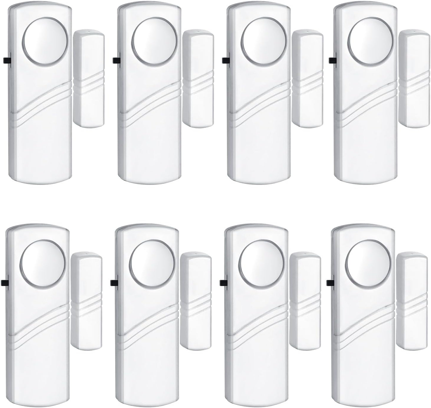 Security Door Window Alarm, Wireless Sensor Door Window Burglar Alarm, Door Alarms for Kids Safety, Easy Installation Doorbell Alarms for Office House Window Pool (8 Pack)