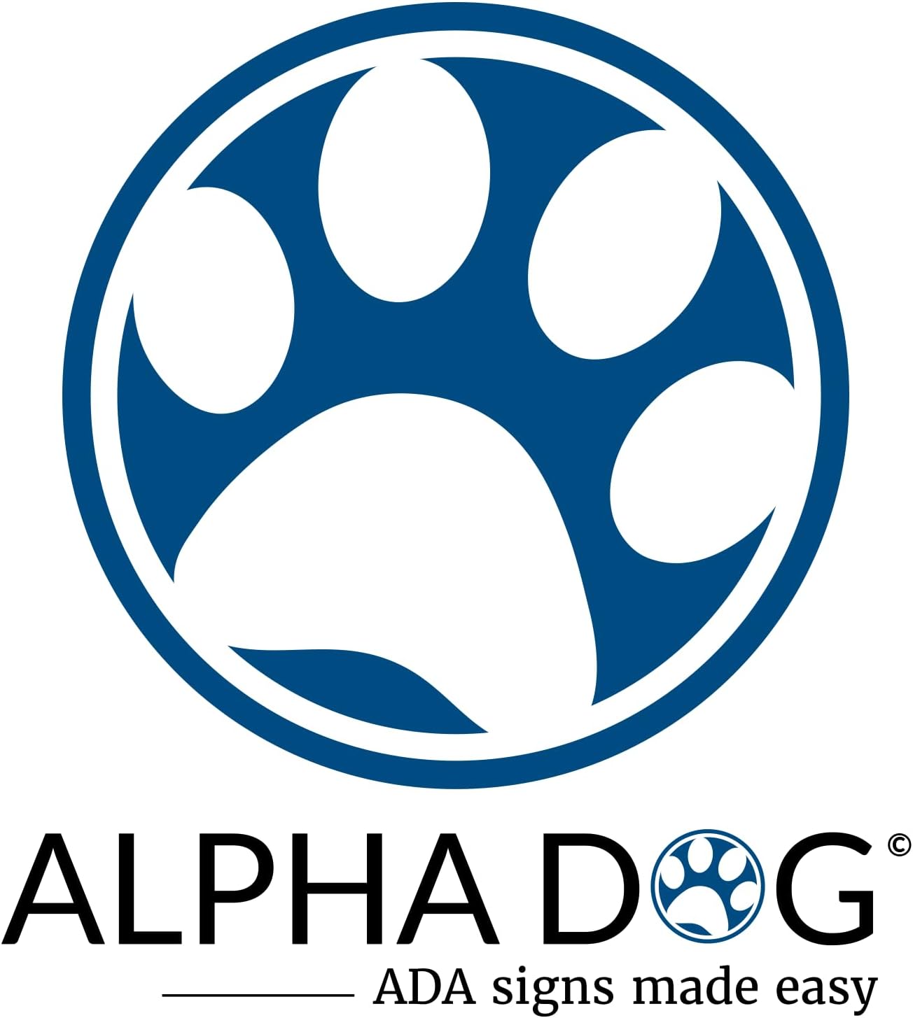 ALPHA DOG SIGNS Corridor Projecting Hallway Bathroom Sign, Left Arrow, 4"x12" Double Sided, Indoor/Outdoor, Easy Install, Durable Business Wayfinding Plaque, USA-Made (Black)