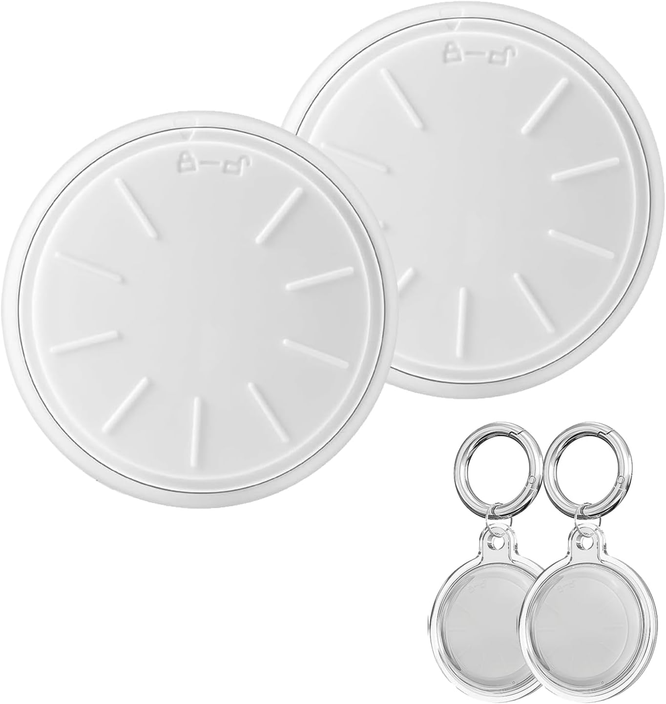 Air Tracker Tags-2 Pack, Item Tracker with Waterproof Case for Your Keys, Wallet etc, Luggage Tracker Works with Find My APP (iOS Only)