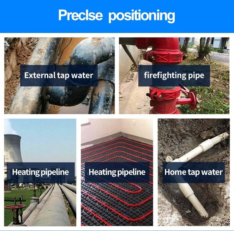 PQWT L3000 Acoustic Water Leak Detector for Home and Outside Ground Wall Water Pipeline Leakage Detection Kit Multi Sensor Professional Noise Reduction Headphone Smart Touchscreen Aluminum Carry Case