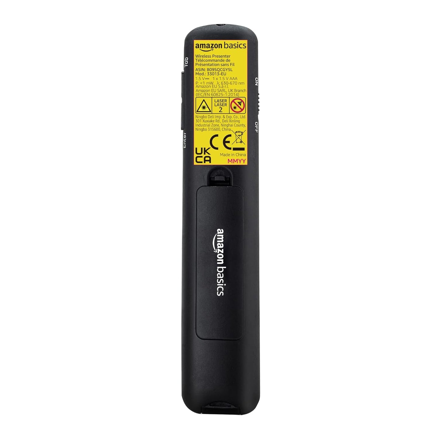 Amazon Basics Wireless Presenter, Red Laser, 2.4GHz, Battery Operated, Hyperlink