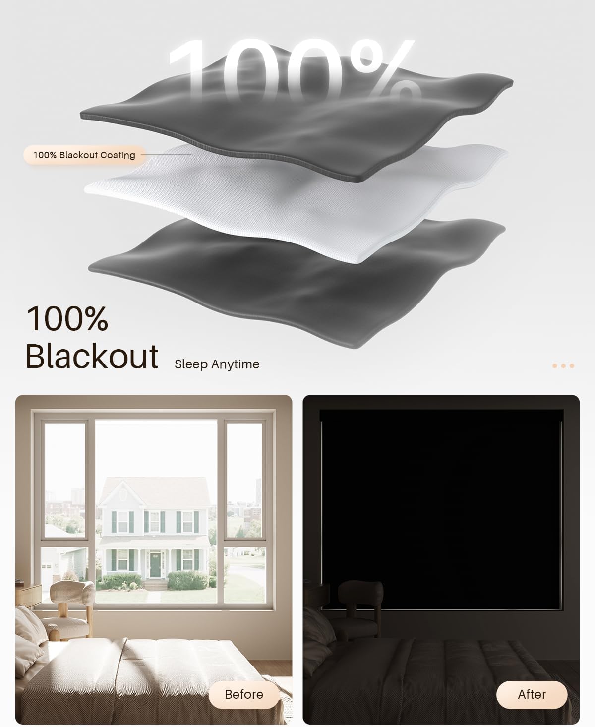 Smart Roller Shades for Windows, Alexa Blackout Motorized Blinds with Remote Control, Easy Install Automatic Electric Blinds for Indoor (29" W x 72" H, Black)