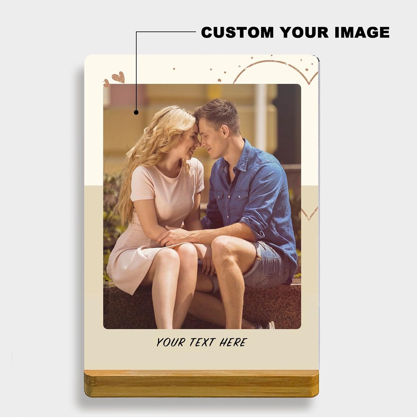 Custom Style Custom Couple Picture frames Metal Photo Prints,Customize Your own Picture Frame,Personalized Metal Picture Gift for Family and Lovers